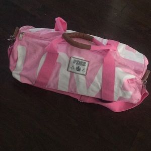Pink overnight bag